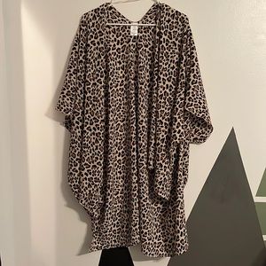 Leopard print cover-up